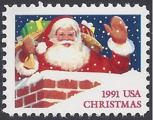 #2579 29c Christmas Santa Claus 1991 Mint NH