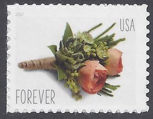 #5199 (49c Forever) Celebration Boutonniere 2017 Mint NH