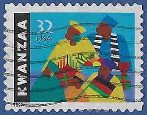 #3175 32c Kwanzaa 1997 Used