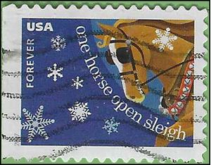 #5249 (49c Forever) Christmas Carols Jingle Bells Booklet Single 2017 Used