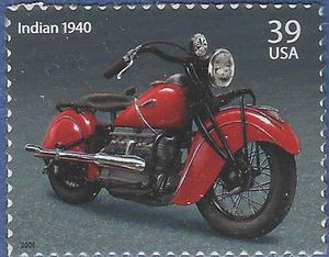 #4085 39c Motorcycles 1940 Indian 2006 Mint NH