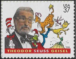 #3835 37c Dr. Seuss Theodore Seuss Geisel 2004 Mint NH