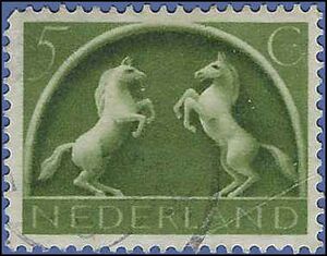 Netherlands # 251 1943 Used Minor Crease