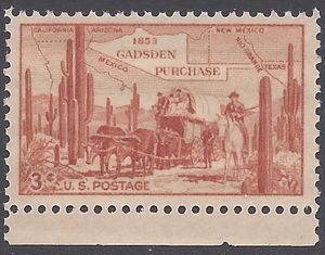 #1028 3c Gadsden Purchase Centenary 1953 Mint NH