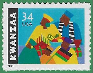 #3548 34c Kwanzaa  2001 Mint NH