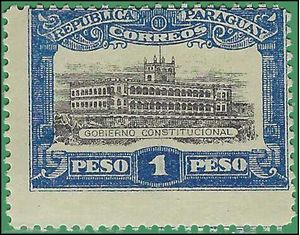 Paraguay Parliament Buildings 1922 Mint H Unissued