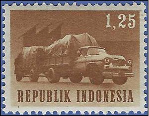 Indonesia # 627 1964 Mint NH Light Toned Gum
