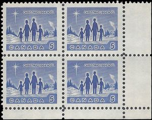 Canada # 435 1964 Used Block of 4