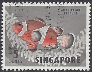 Singapore # 55 1962 Used