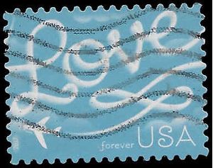 #5155 (47c Forever) Love Skywriting 2017 Used