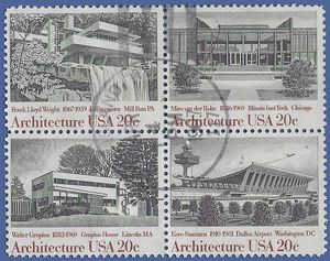 #2019-2022 20c American Architecture Frank Lloyd Wright Block/4 1982 Used CDS