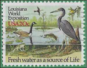 #2086 20c Louisiana World Exposition 1984 Used