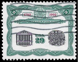 #2630 29c New York Stock Exchange 1992 Used