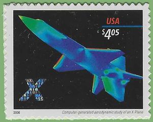 #4018 $4.05 Priority Mail X-Planes 2006 Mint NH