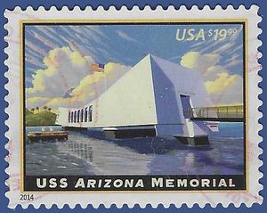 #4873 $19.95 USS Arizona Memorial 2014 Used