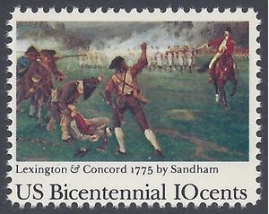 #1563 10c 200th Anniv. Lexington-Concord Battle 1975 Mint NH