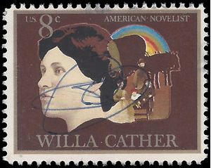 #1487 8c American Arts Willa Cather 1973 Used