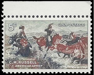 #1243 5c Charles M. Russell 1964 Mint NH