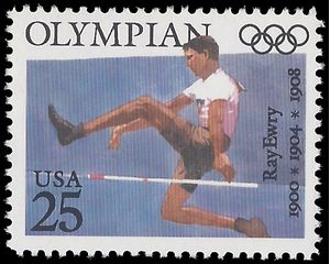 #2497 25c Olympian Ray Ewry 1990 Mint NH