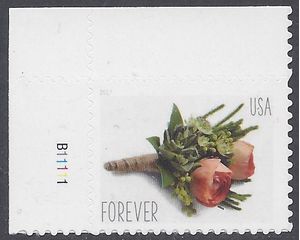 #5199 (49c Forever) Celebration Boutonniere P# 2017 Mint NH