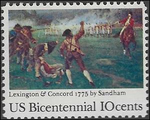 #1563 10c 200th Anniv. Lexington-Concord Battle 1975 Mint NH