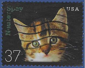 #3670 37c Neuter and Spay - Kitten 2002 Used