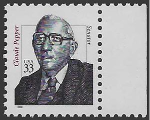 #3426 33c Sen. Claude Pepper 2000 Mint NH