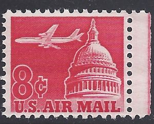 Scott C 64 8c US Air Mail Jet Airliner over Capital 1962 Mint NH