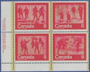 Canada # 644-647a 1974 Mint NH Corner Block of 4