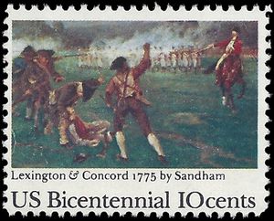 #1563 10c 200th Anniversary Lexington-Concord Battle 1975 Mint NH
