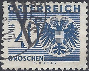 Austria #J166 1935 Used