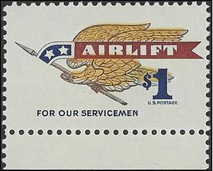 #1341 $1.00 Airlift Issue 1968 Mint NH