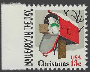 #1730 13c Rural Mailbox 1977 Mint NH