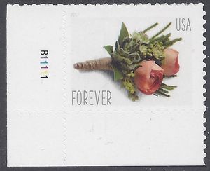 #5199 (49c Forever) Celebration Boutonniere P# 2017 Mint NH