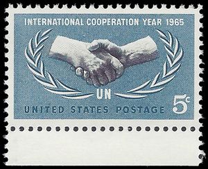 #1266 5c International Cooperation Year 1965 Mint NH