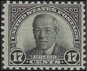 # 697 17c Woodrow Wilson 1931 MLH  Pencil Note