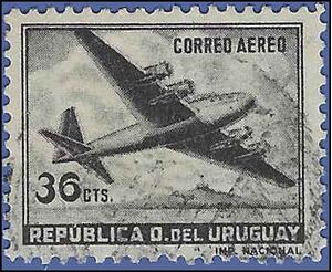 Uruguay #C153 1958 Used