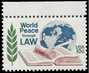 #1576 10c World Peace through Law 1975 Mint NH