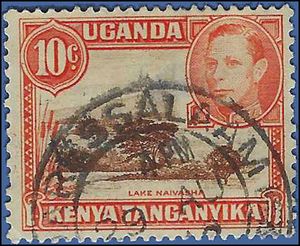 Kenya,Uganda and Tanganyika # 69 1938 Used