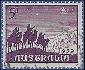 Australia # 334 1959 Used