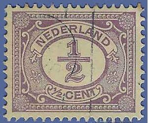 Netherlands #  55 1898 Used
