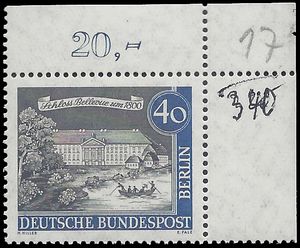 Germany Berlin #9N201 1962 Mint NH Corner Single