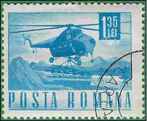 Romania #1977 1968 CTO H Disturbed Gum