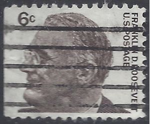 #1284b 6c Franklin D. Roosevelt Booklet Single 1967 Used