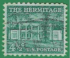 #1037 4 1/2c The Hermitage 1959 Used