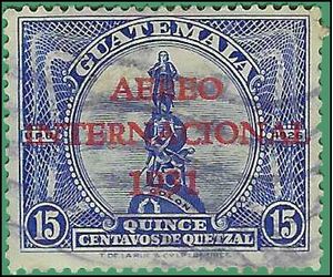 Guatemala #C 15  1931 Used HHR