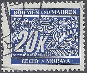 Bohemia and Moravia #J14 1939 Used
