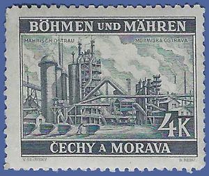 Bohemia and Moravia #36 1940 Mint NH Crease