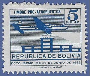 Bolivia #RA23 1955 Mint NH