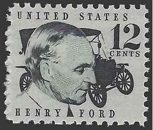 #1286a 12c Prominent Americans Henry Ford 1968 Mint NH